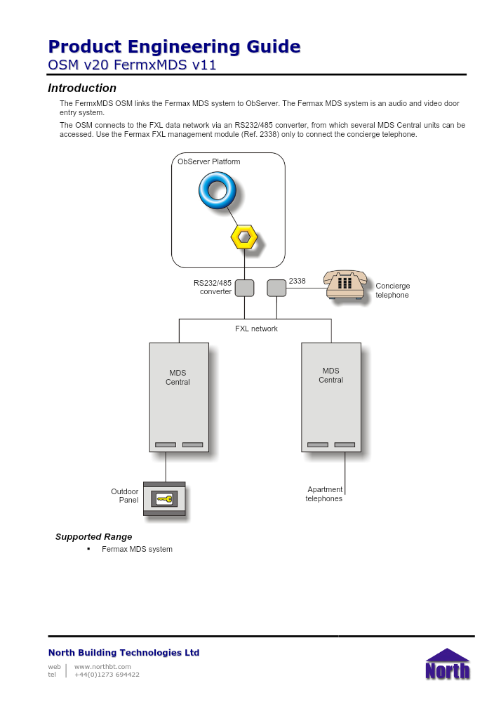 Preview thumbnail of page 1 of the FermxMDS Engineering Guide PDF document.